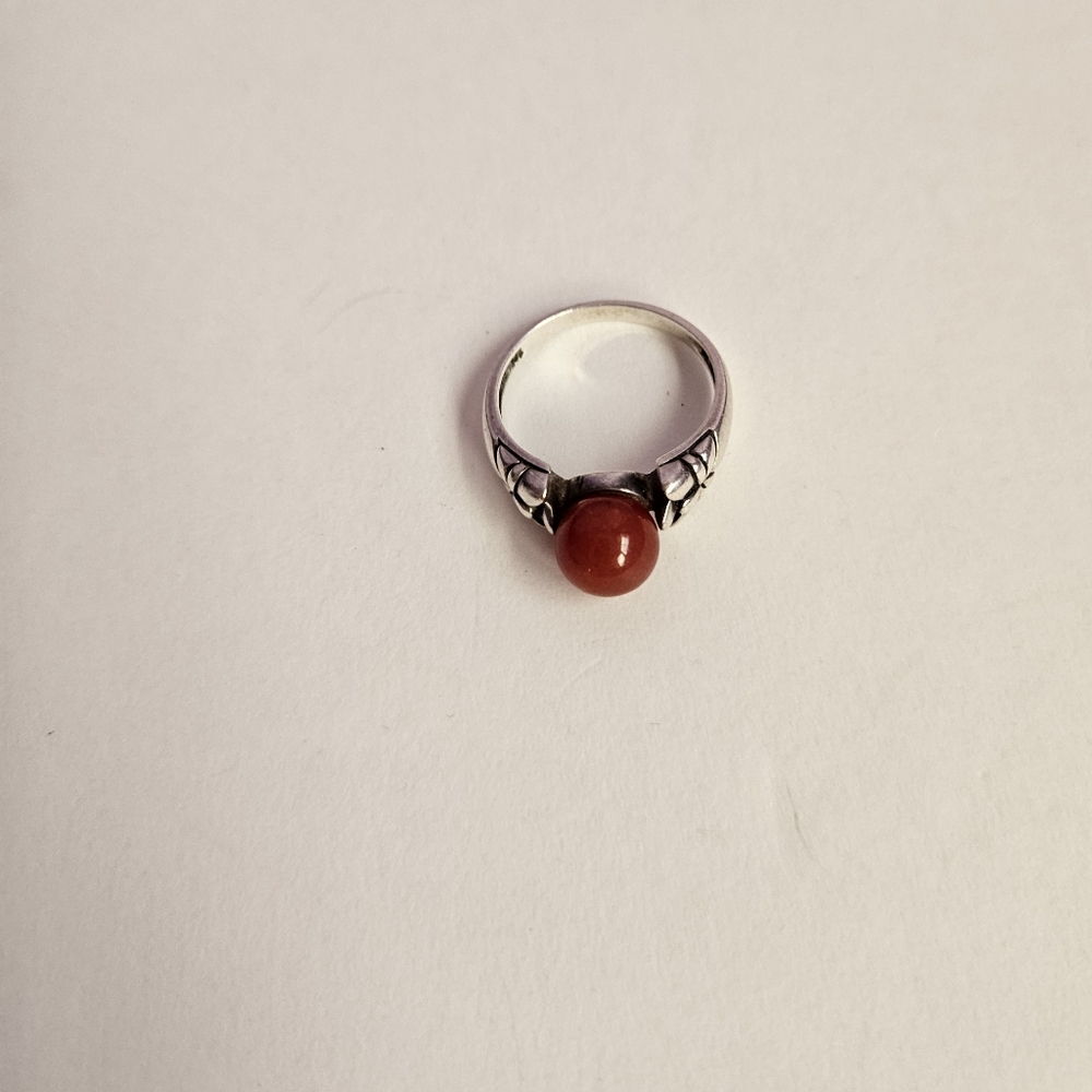 Carnelian sterling ring - Picture 2 of 3